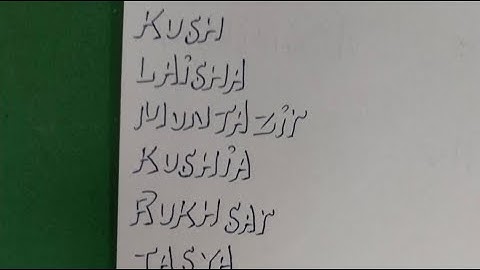 writing 3d names 😄 #live #name #3d #art