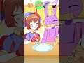 Jax and Pomni Share Food?😂 (TADC Animation meme) #shorts #animation #memes image