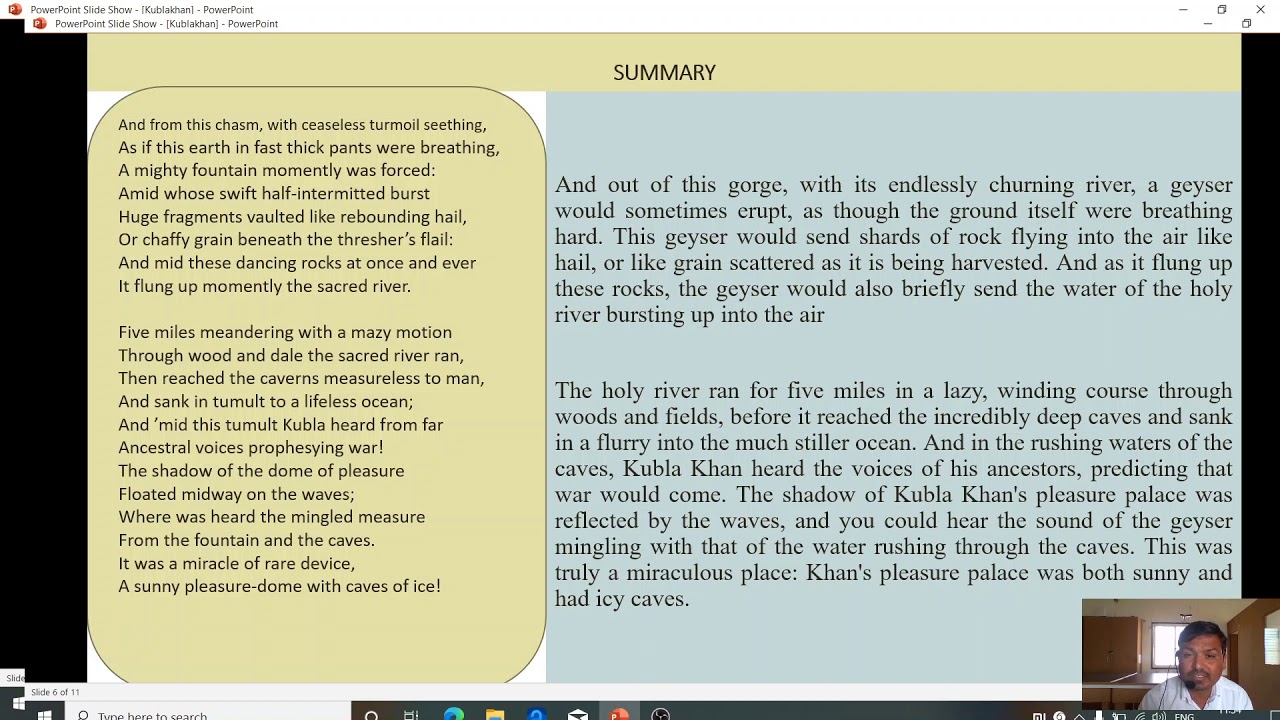 Kubla Khan, Summary of the Poem YouTube