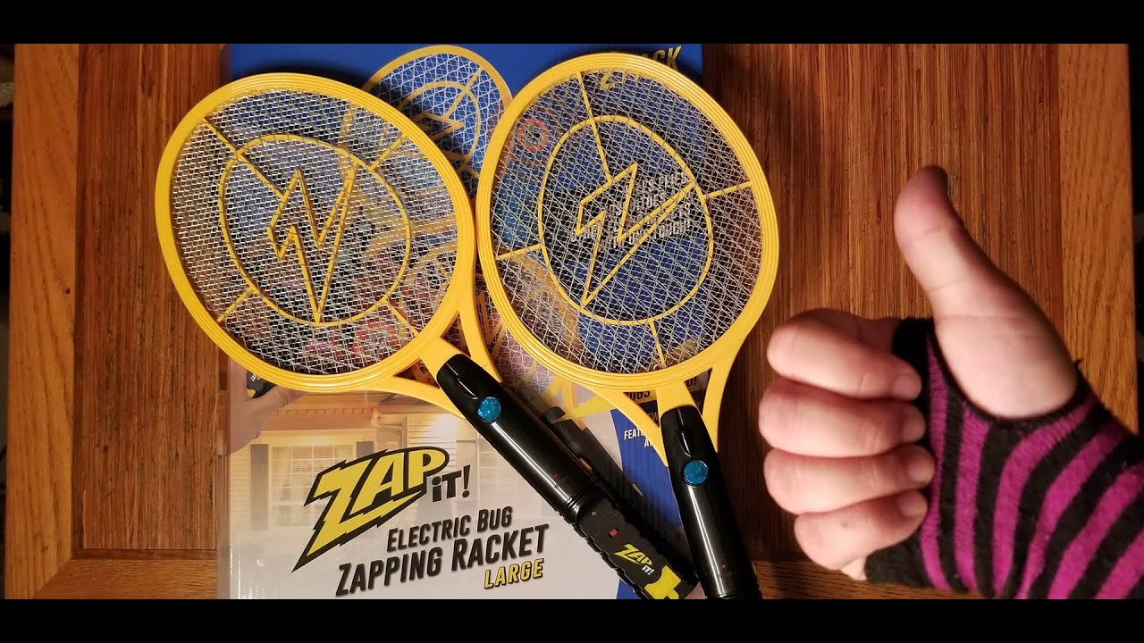 Zapit Rackets ZAP iT! Electric Fly Swatter Racket & Mosquito Zapper - High Duty ...