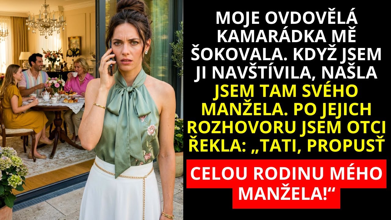 Ve čtvrtek odpoledne jsem přijela k ovdovělé přítelkyni s květinami. Měla jsem od ní klíč z dob studií, takže když nikdo neotevřel, vešla jsem sama. V obýváku seděl u stolu můj manžel Martin – se...
