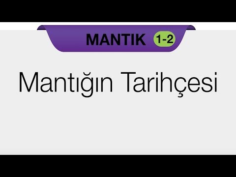 MANTIK - Mantığın Tarihçesi