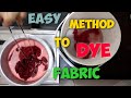 कपड़े रंगने का बढ़िया आसान तरीका How to dye fabric.