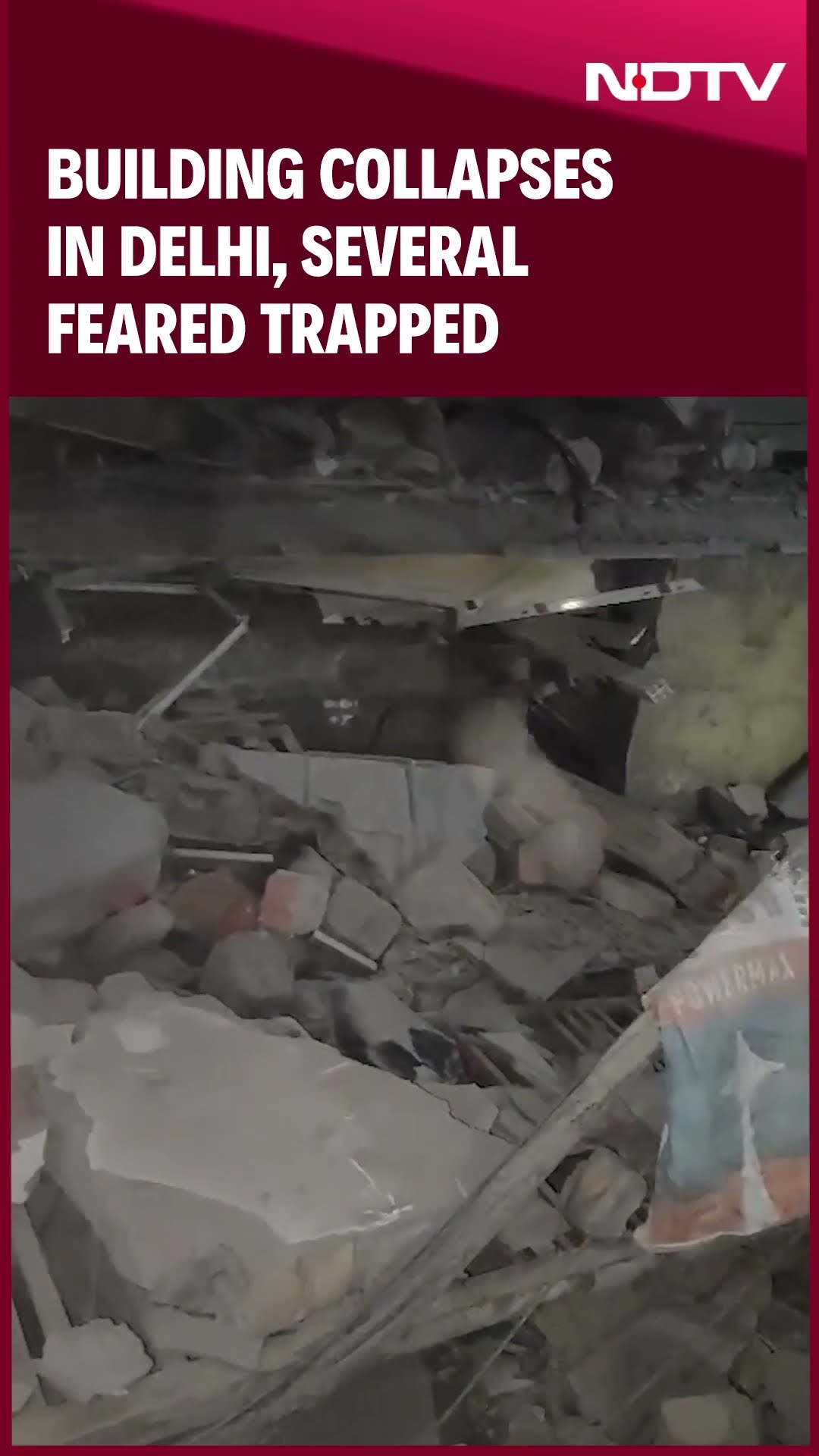 Delhi Building Collapse | 4-Storey Building Collapses In Delhi, Several Feared Trapped