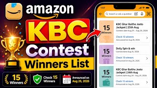 Amazon KBC Contest Winners List | Amazon KBC Contest Winners Proof | Amazon KBC Contest Quiz Winner screenshot 5