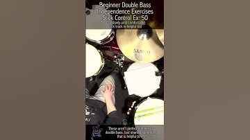 Drum Double Bass Independence Exercises from Stick Control ex.50 #shorts