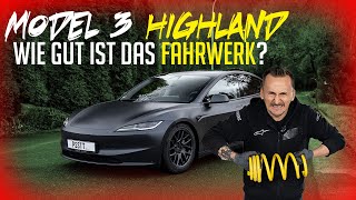 Tesla Model 3 HIGHLAND Upgrade!! was bringen neue Federn und Stabis? lautlos performance