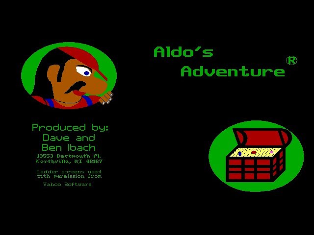 英語 Aldo's Adventure gameplay (DOS) - jumping to a higher level! - YouTube