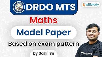 DRDO MTS 2020 | Maths By Sahil Sir | DRDO MTS Maths Model Paper