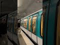 Historic Metro Rail in Paris, France