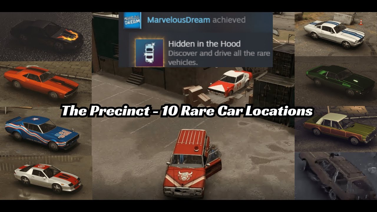 "The Precinct" - 10 Rare Vehicles Locations (Hidden in the Hood Achievement) TIPS AND TRICKS