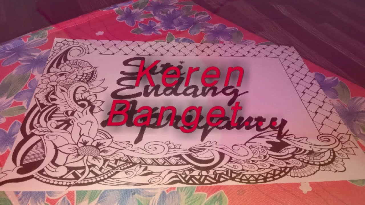 Hiasan Tepi Kerenn ditambah dengan Nama(Siti Endang Apriyanty) YouTube