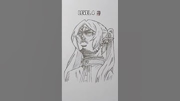 How to draw Frieren in different level part 2#artdrawing #howtodraw #frieren #drawing #frierenmeme