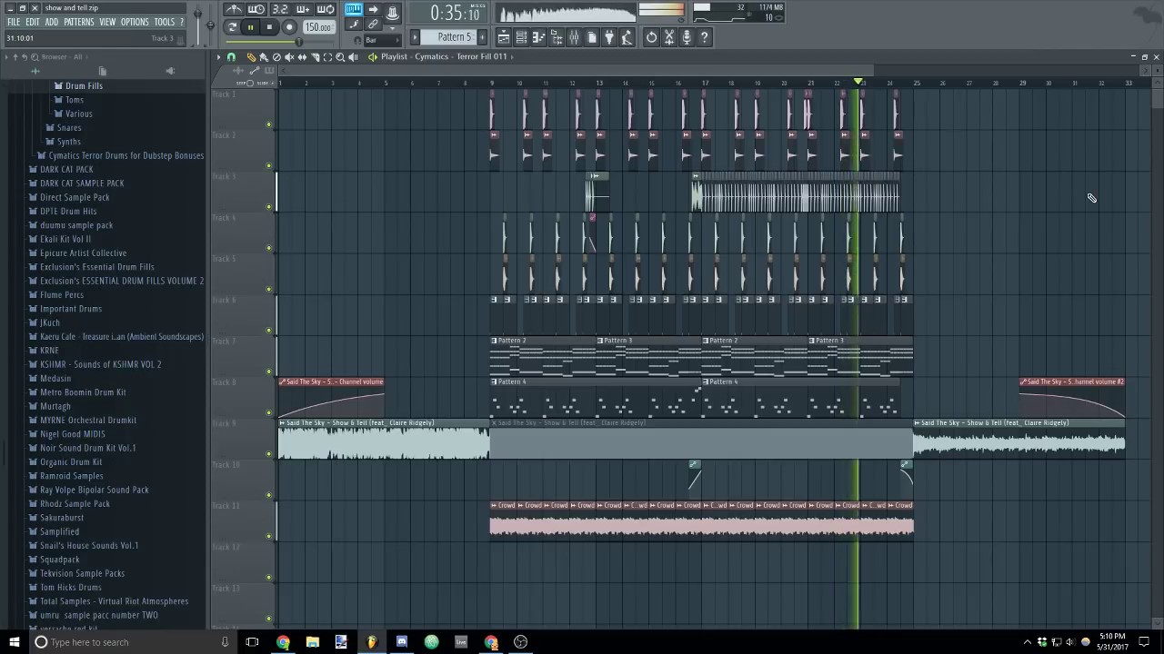 Said The Sky - Show and Tell Fl Studio Remake (Free FLP)