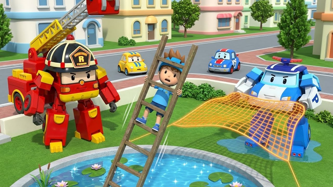 Growing Infinite Green Onions Safely!  | Kitchen Safety & STEM |Robocar POLI | Kids Safety Cartoons