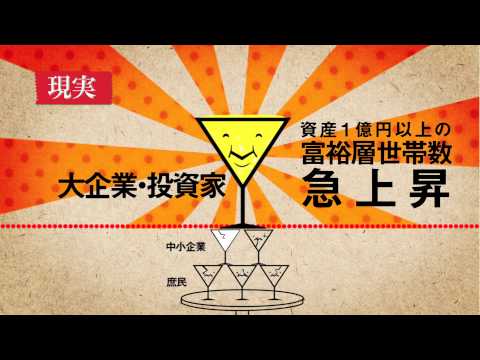 よくわかるアベノミクス『トリクルダウン理論』