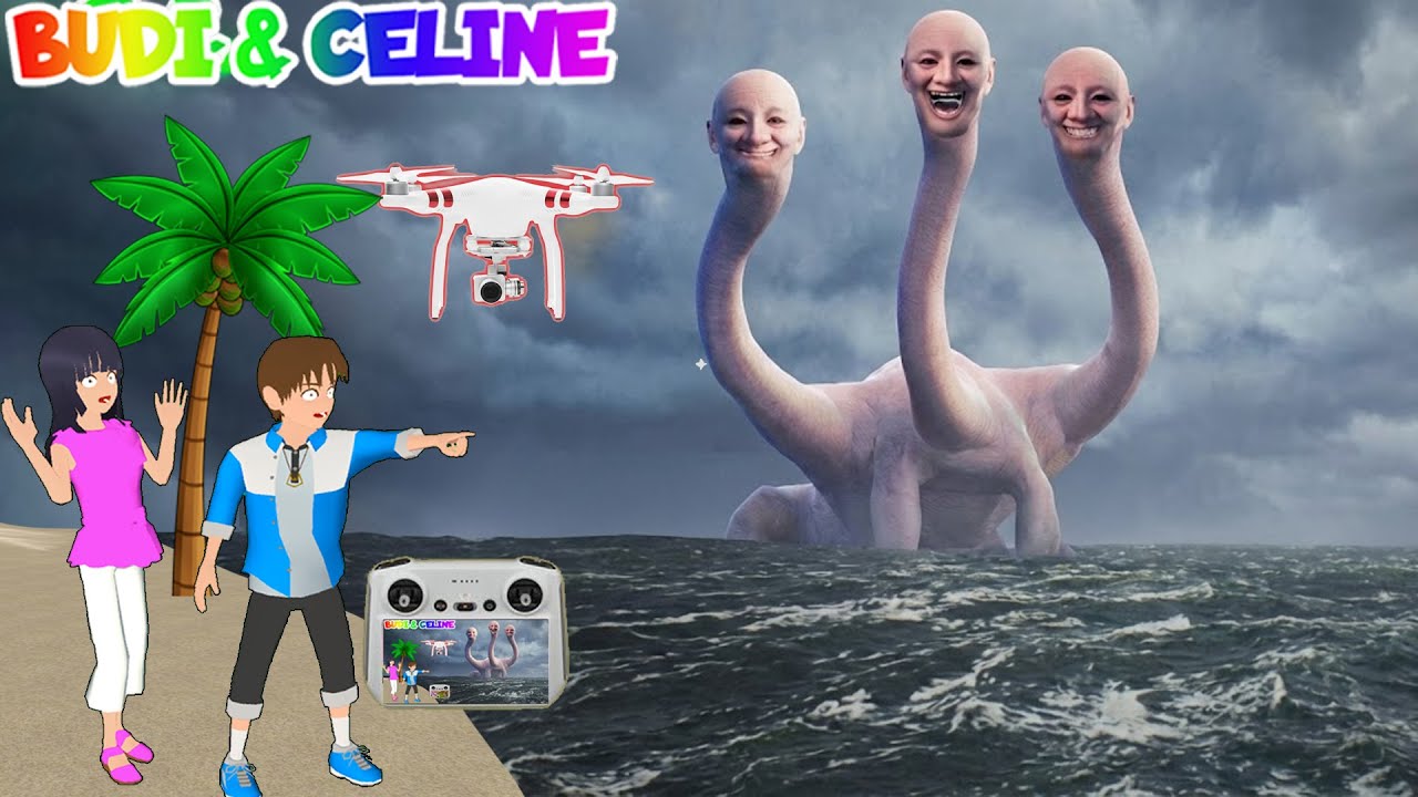 Yuta Mio Liburan Di Pantai Panik Drone Menangkap WAJAH MANUSIA MENGERIKAN BERKEPALA 3 Di Laut😱