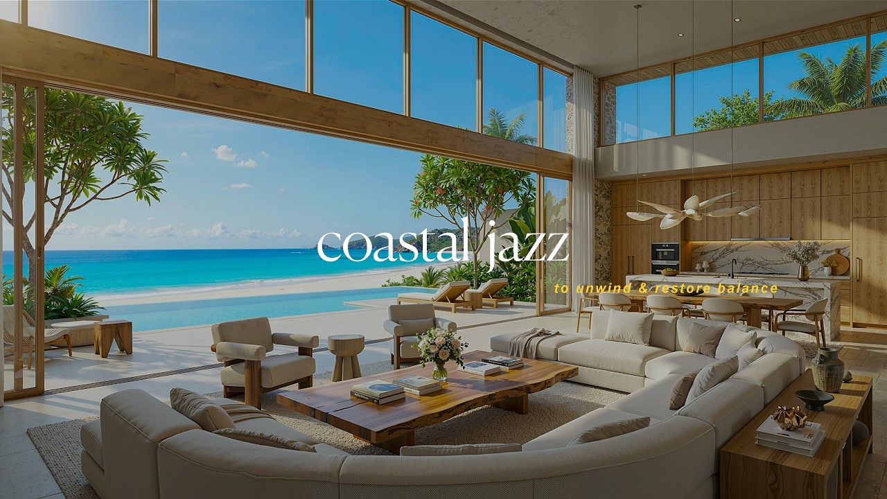 Утренний джаз на побережье | Нежная джазовая музыка для расслабления