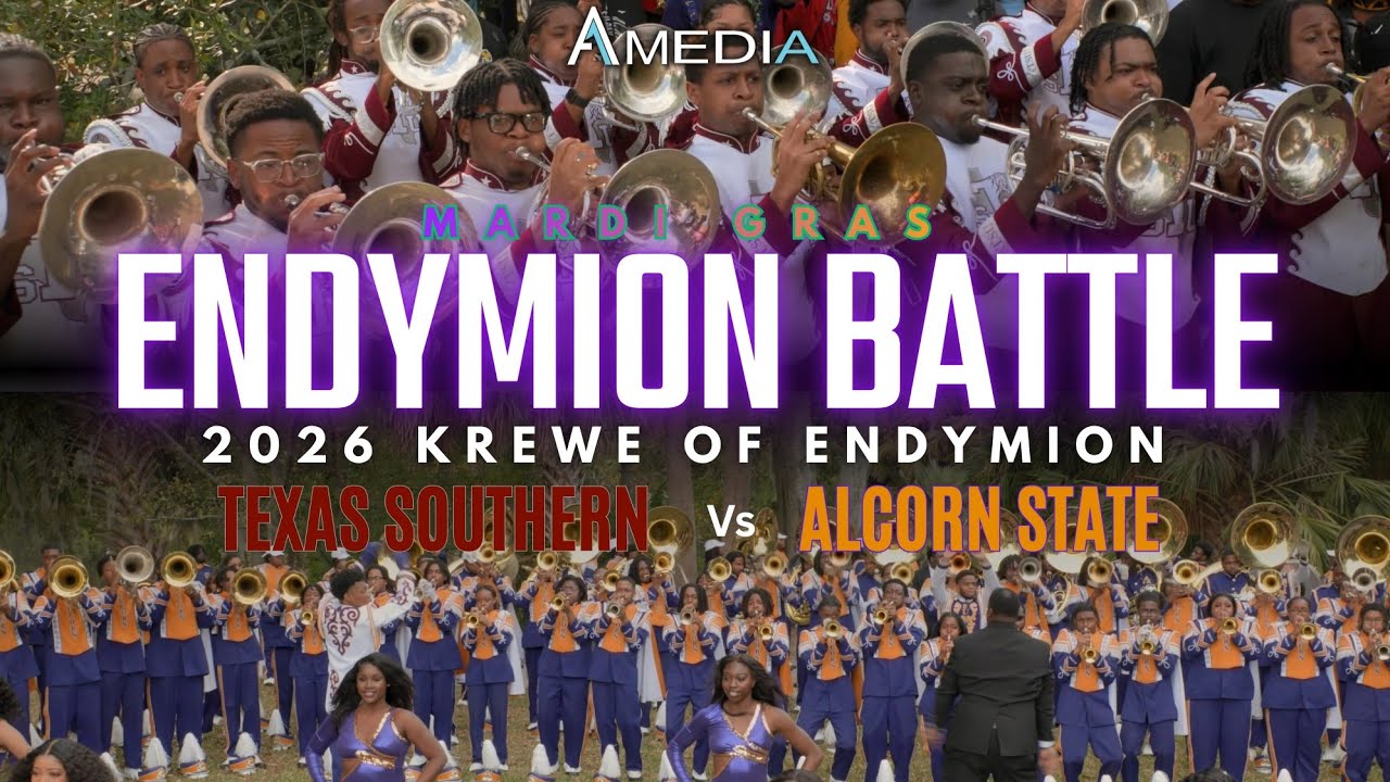 Texas Southern vs Alcorn State - Endymion Line Up Battle | Mardi Gras 2026 | 4K 🔥🎥🎬‼️