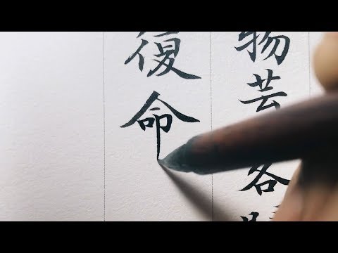 小楷《道德经》书法日课:归根曰静是谓复命 - YouTube