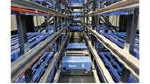 AS/RS/ Small Parts Warehouse Miniload Shuttle System That Stores Sorts Sequences Totes