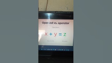 difference between operands and operator