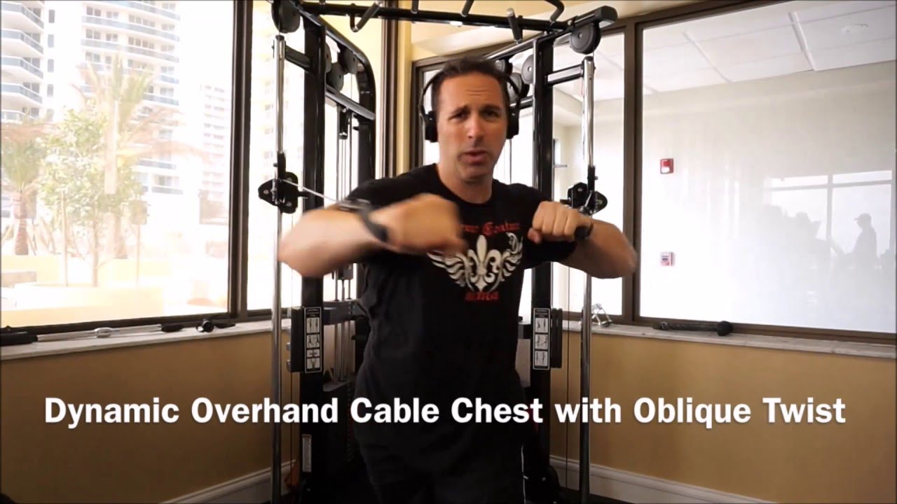 Best Cable Chest Workout Dynamic Overhead Cable with Obique Twist