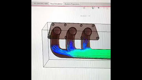 Engine manifold velocity analysis , engine exhaust system, emissions test CO2 , bs6