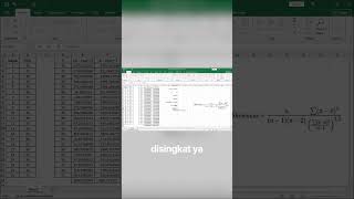 koefisien kemiringan #excel #statistik