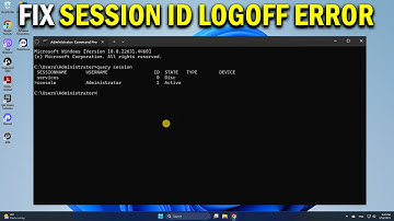 How To Fix User SessionID Could Not Be Logged Off, Access Is Denied - Easy Fix