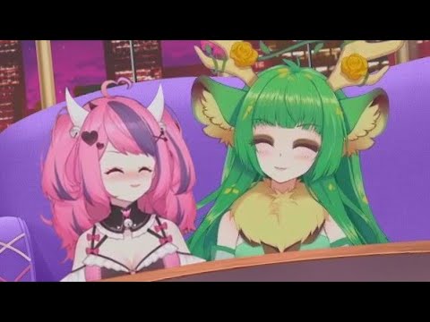 Ironmouse Feeds Haruka With Her Mouth.      and Milk