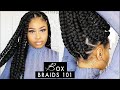 EASY & NEAT JUMBO BOX BRAIDS (elastic band method)