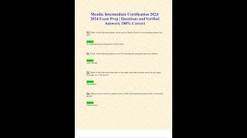 MENDIX INTERMEDIATE CERTIFICATION 2025 EXAM PREP QUESTIONS AND VERIFIED ANSWERS 100 CORRECT