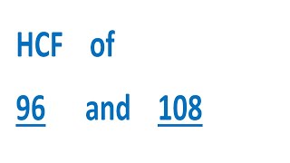 FPB dari 96 dan 108