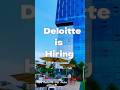 Deloitte Jobs for Fresher 💯#jobs #jobsforfreshers #viral #feed #itjobs #techjobs #engineeringjobs