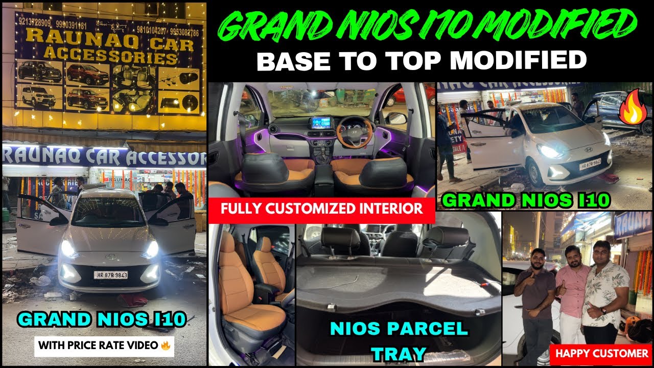 Grand nios i10 modification 2025 Parcel Tray ( FIRST TIME IN INDIA 😍🔥 ...