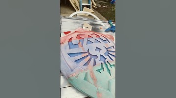 Hylian shield and master sword update almost done #shorts #3dprinting #thelegendofzelda