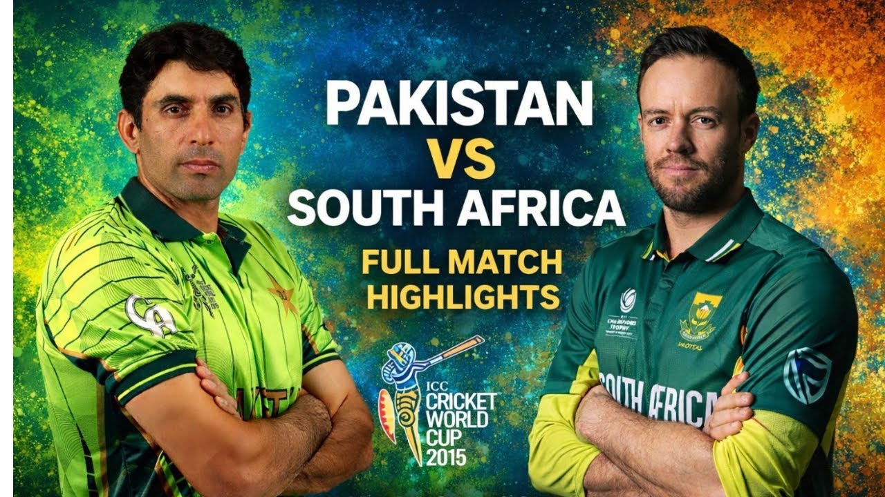 Pakistan vs South Africa 2015 World Cup Match Highlights | World Cup 2015 Pakistan Vs South Africa |