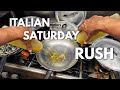 Saturday Rush in an Italian Kitchen