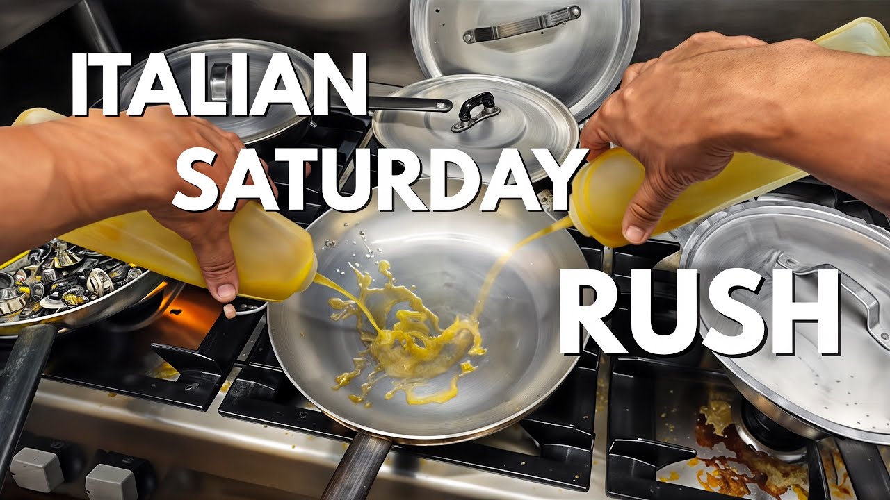 Saturday Rush in an Italian Kitchen
