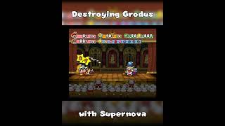 Destroying Grodus with SUPERNOVA #papermariothethousandyeardoor