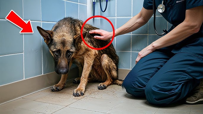 A Terrified German Shepherd Had Never Felt a Gentle Hand. Until She Sat  Down and Said Nothing. - YouTube