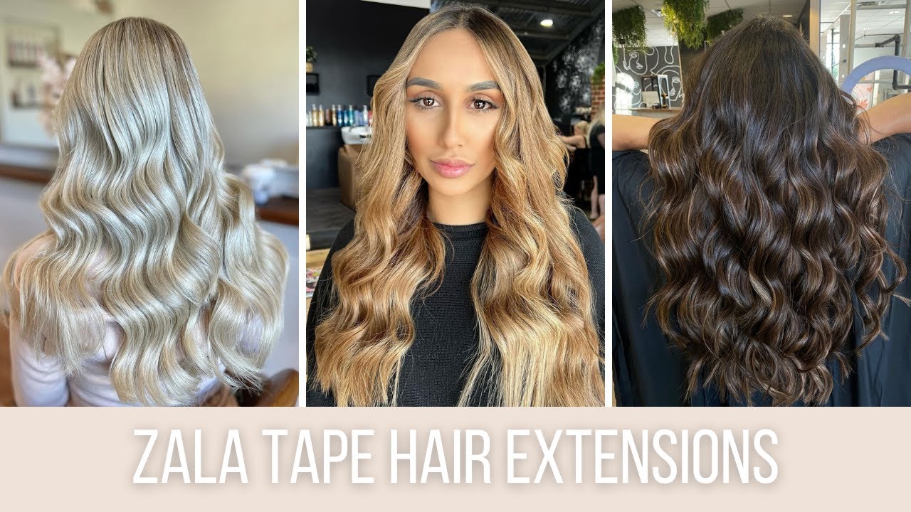 ZALA Tape Hair Extensions Premium European Human Remy Hair YouTube