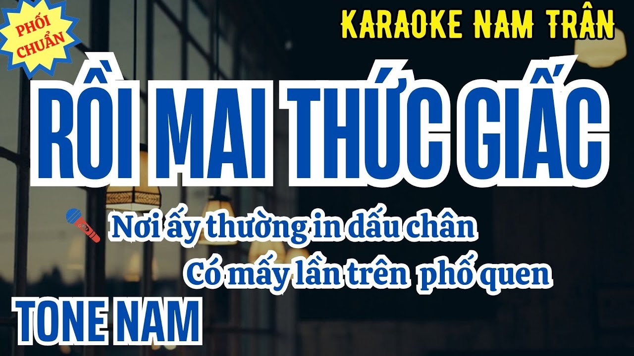 Karaoke Rồi Mai Thức Giấc Tone Nam | Nam Trân