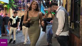 Liverpool Nightlife Walk Party Streets, Clubs & Fun Night In England 4K Hdr