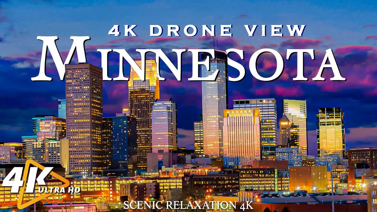 MINNESOTA 4K Drone View - Relaxing Music With 11Hrs Of Drone Flying In Minnesota - 4K Video Ultra HD