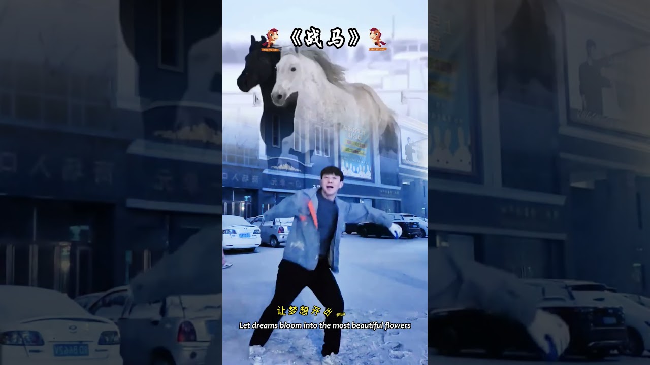 The snow couldn't dampen his enthusiasm for dancing.💥 