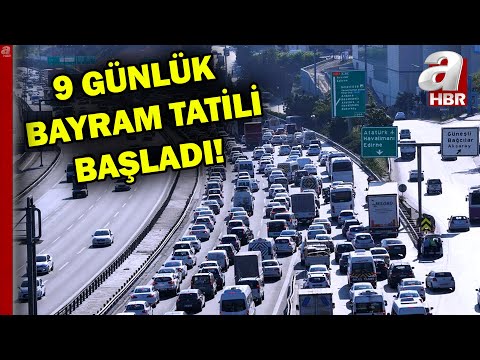 Bayram tatili başladı! Megakentten tatil göçü... | A Haber