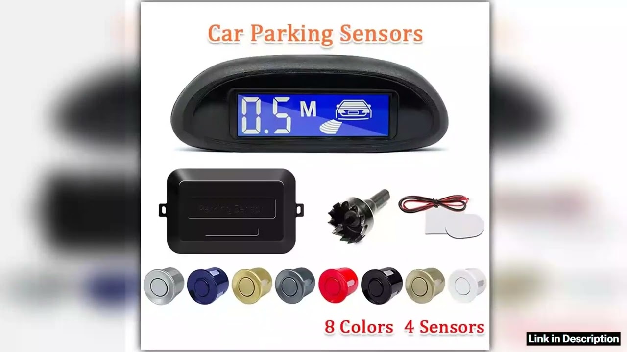 Sinovcle Parking Sensor For Car With Auto Parktronic Reverse LED Monitor 4 Sensors Radar Detector