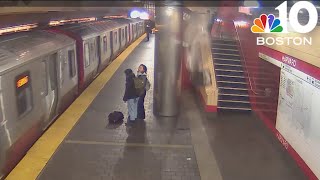 Ceiling panel falls at Harvard MBTA stop